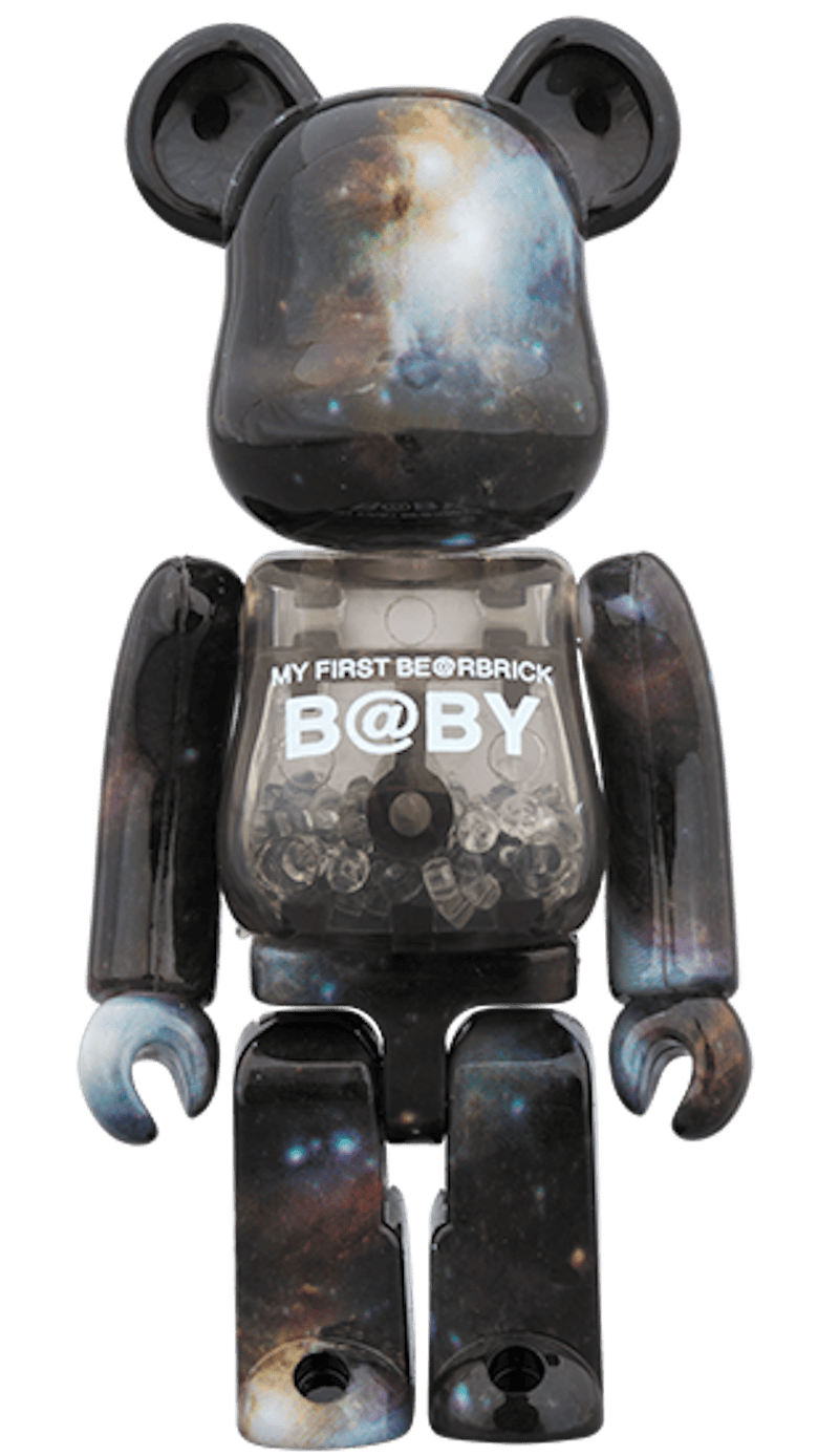 Bearbrick My First Bearbrick Baby Space Version 100% & 400% Black