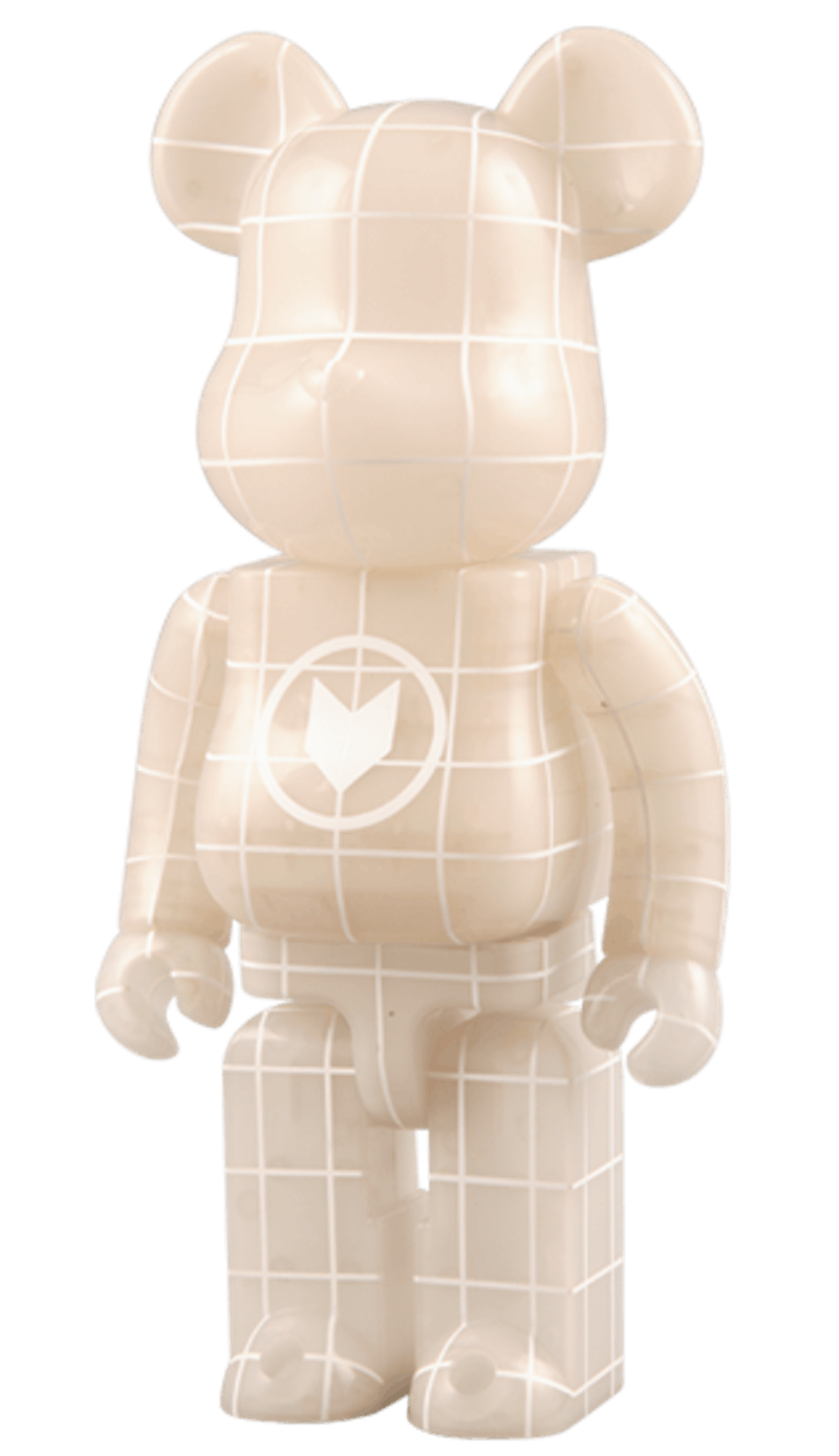 Bearbrick Nort (Blue Glow In The Dark) 400% Neutral