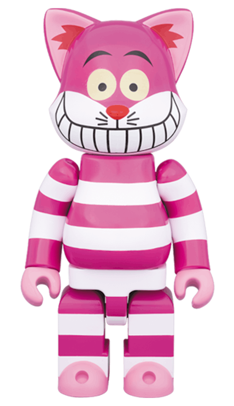 Bearbrick Nyabrick Cheshire Cat 400% Pink/White