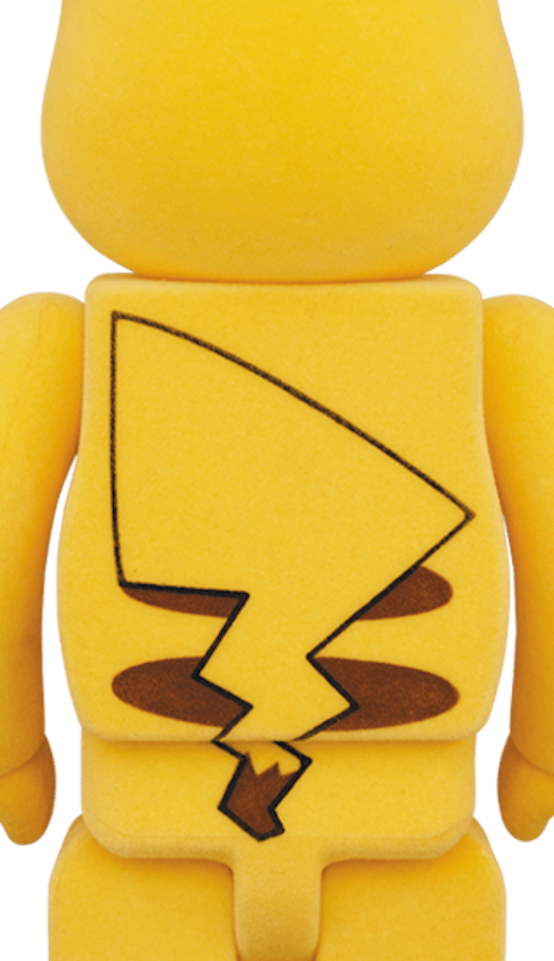 Bearbrick Pikachu Flocky Ver. 100% & 400% Set