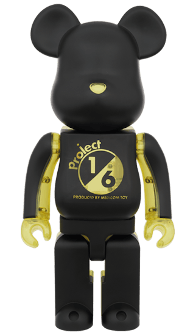 Bearbrick Project 1/6 400% Yellow/ Black