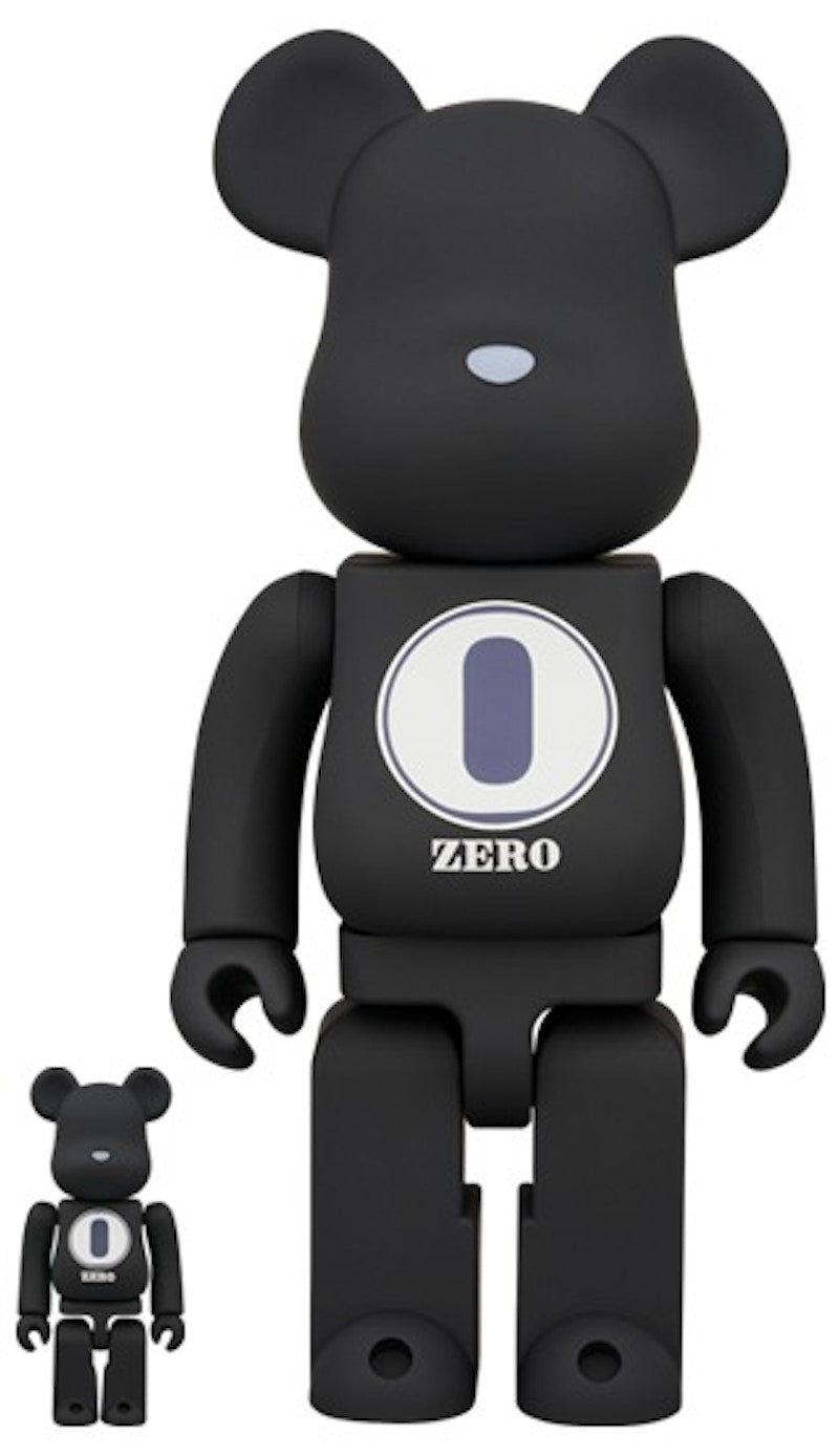 Bearbrick ROBERT INDIANA x fragmentdesign 100% & 400% Set Black/White