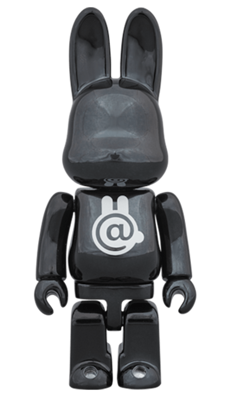 Bearbrick Rabbrick CHROME 100% BLACK