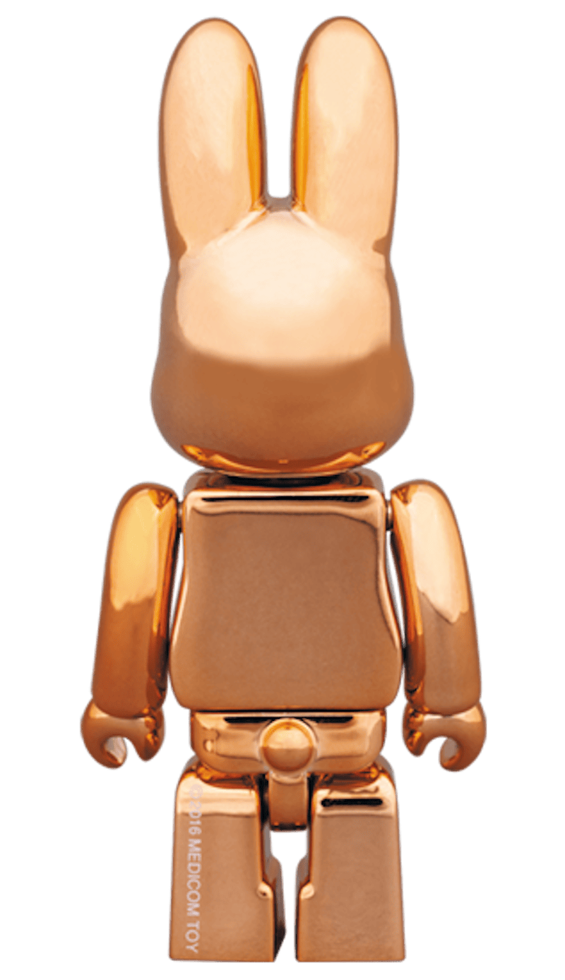 Bearbrick Rabbrick CHROME 100% COPPER