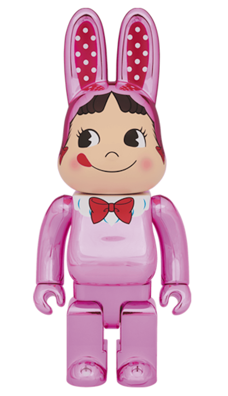 Bearbrick Rabbrick Costume Peko-Chan 100% & 400% Set Pink Plated