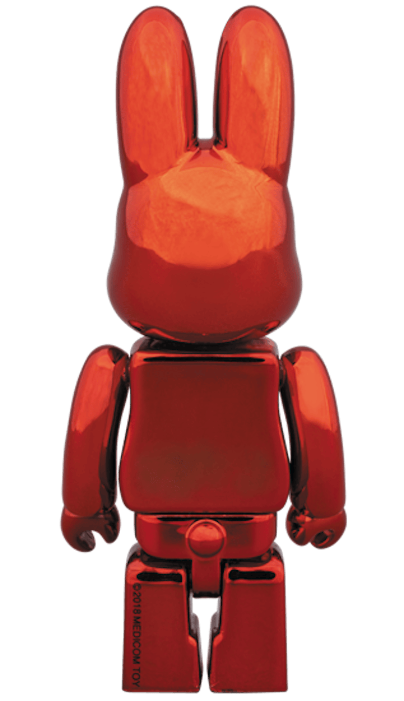 Bearbrick Rabbrick Tatsumi 100% Red Plated