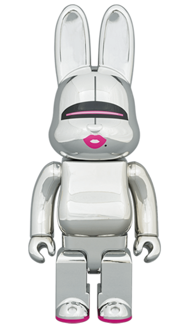 Bearbrick Rabbrick Hajime Sorayama Sexy Robot 100% & 400% Set Chrome