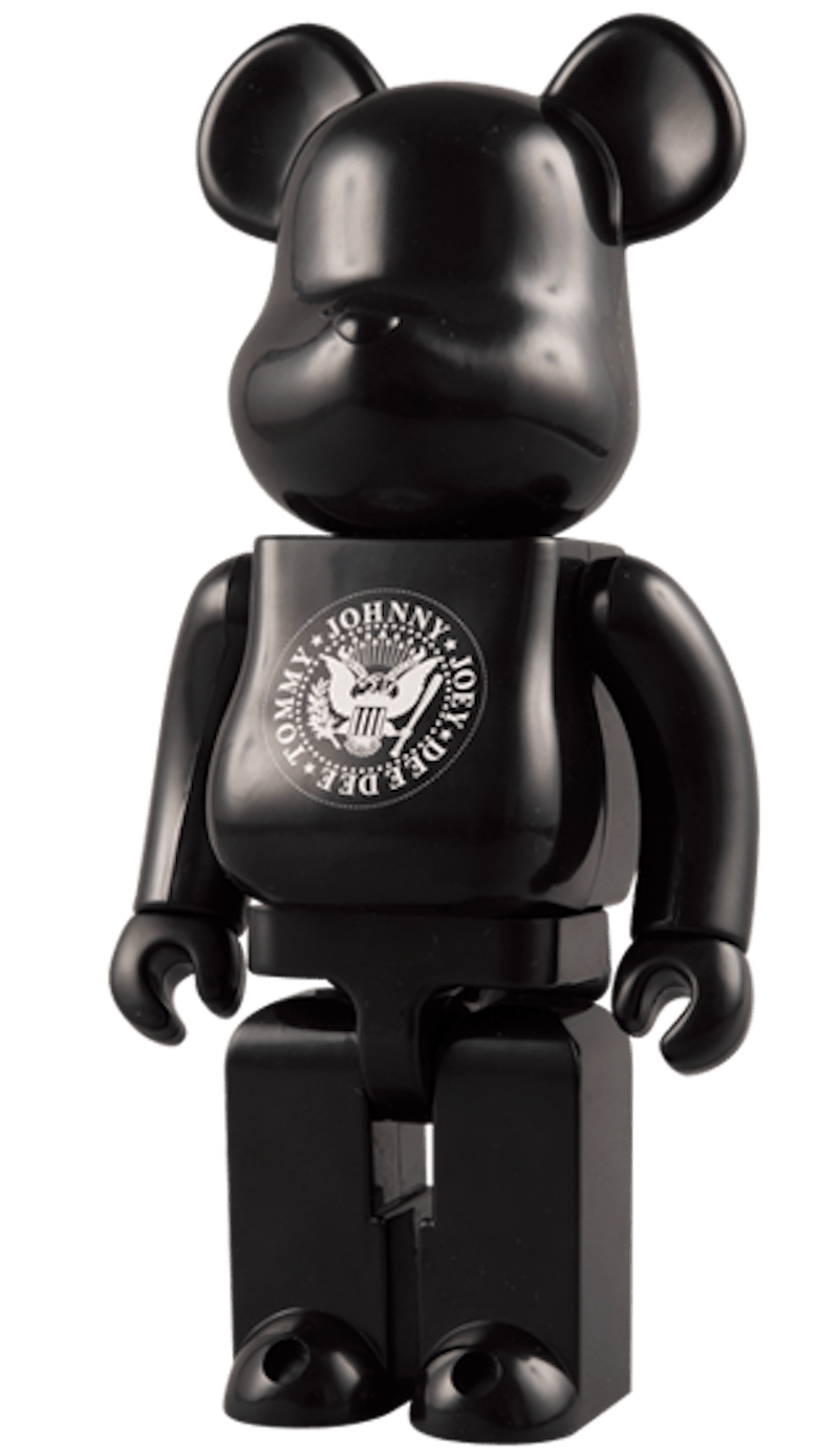 Bearbrick Ramones 50% & 400% Set Black