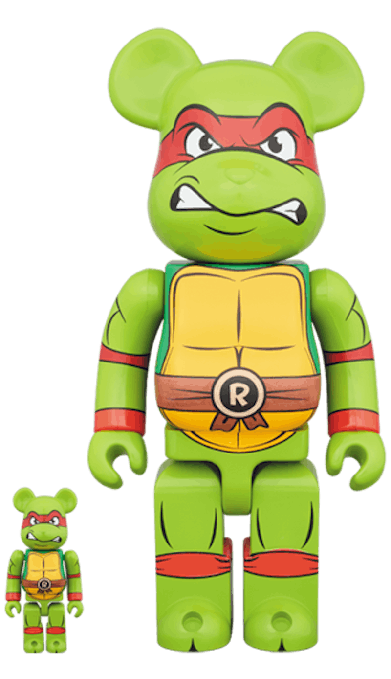Bearbrick Raphael 100% & 400% Set Green