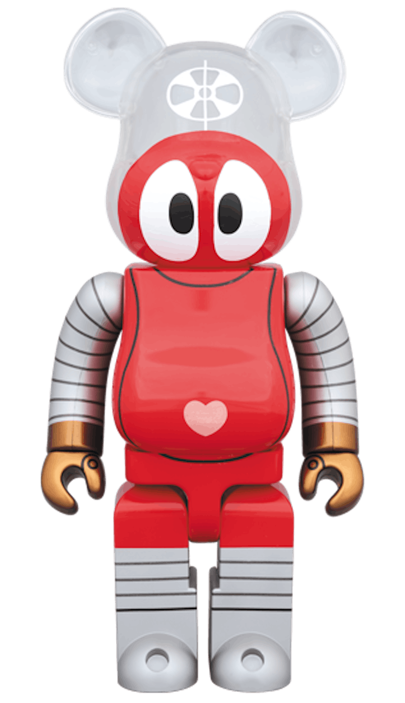 Bearbrick Robocon 400% Red/Grey