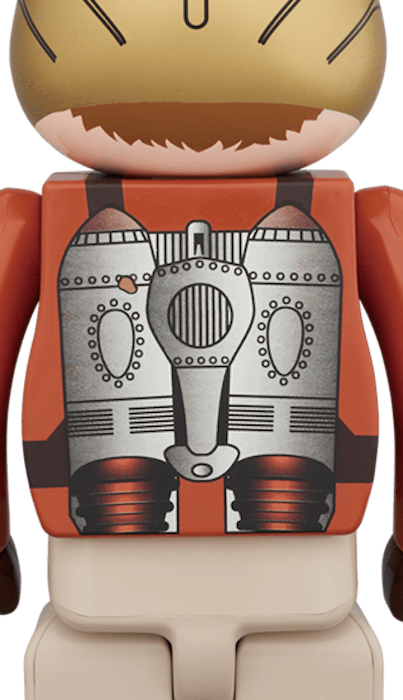Bearbrick Rocketeer 100% & 400% Set Red