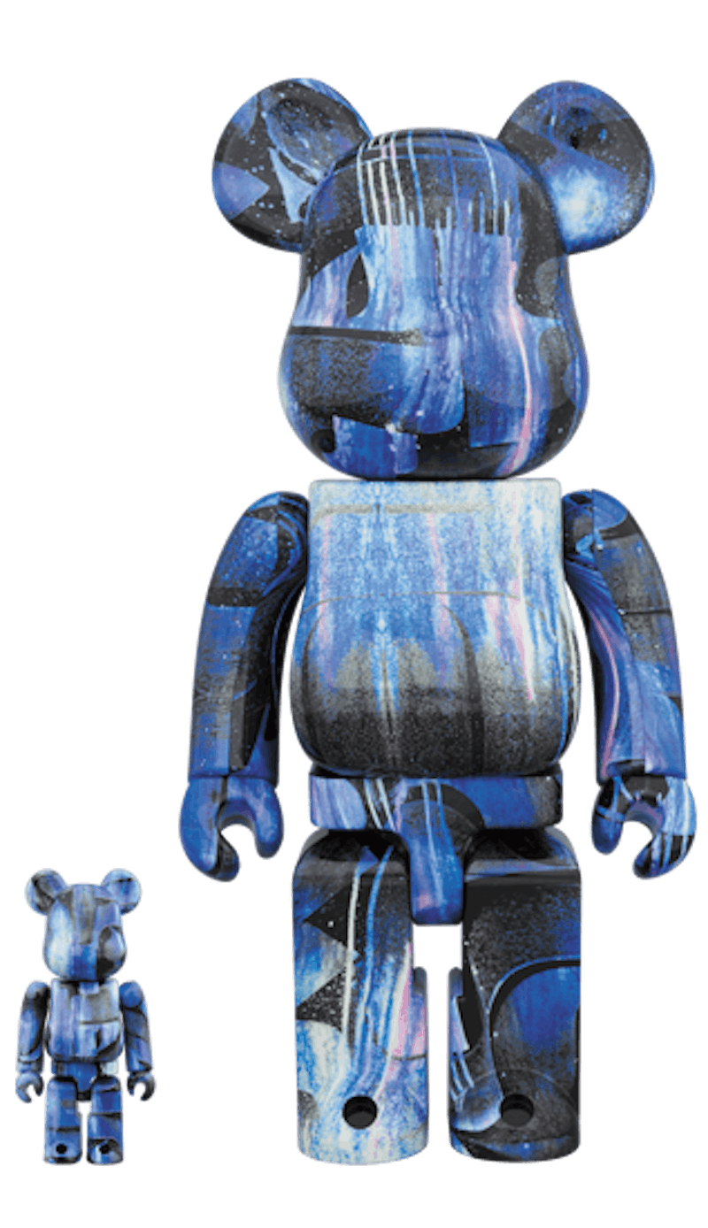 Bearbrick Rostarr 100% & 400% Set Blue