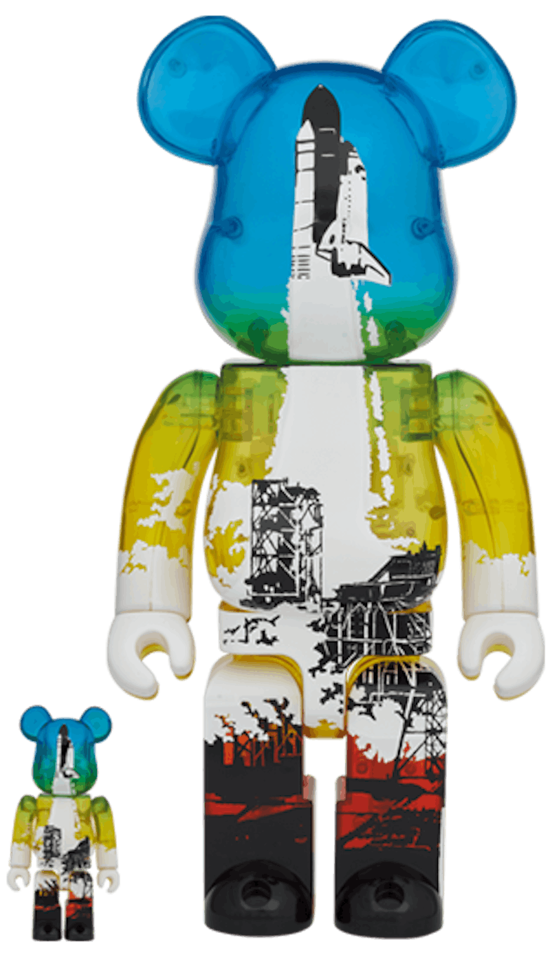 Bearbrick SPACE SHUTTLE LAUNCH Ver. 100% & 400% Set