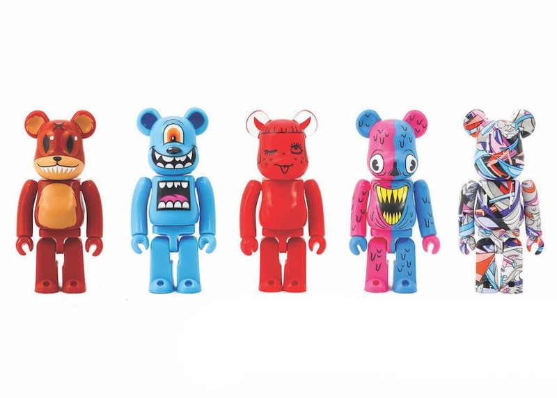 Bearbrick Series 2 DesignerCon Artist (Alex Pardee, Jeramine Rogers, Louis De Guzman, Greg Mike, and Valfre) 100% (Set of 5)