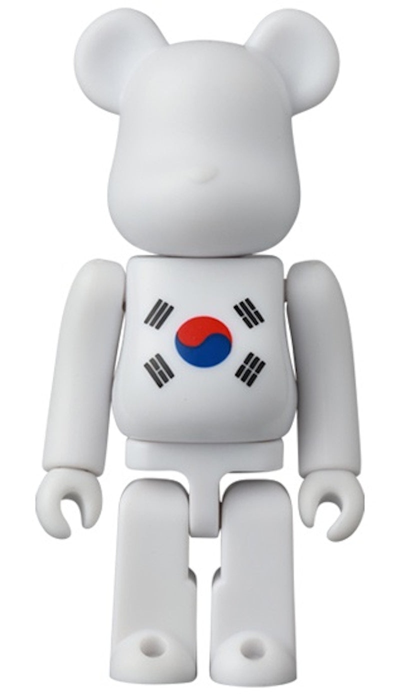 Bearbrick Series 44 Flag South Korea 100% (Opened Blind Box & Card Included)