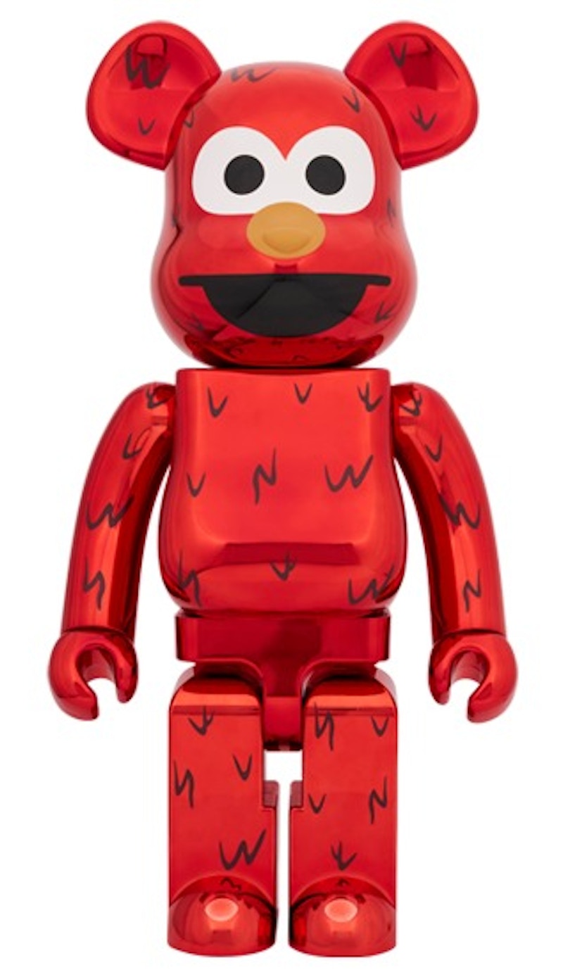 Bearbrick Sesame Street Elmo 1000% Chrome