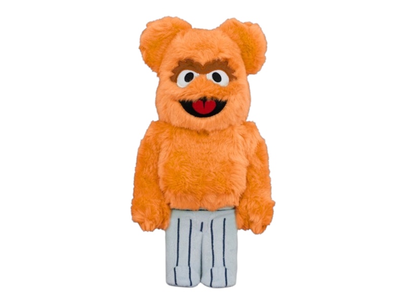 Bearbrick Sesame Street Oscar The Grouch (The Original Orange Fur Costume) 400%