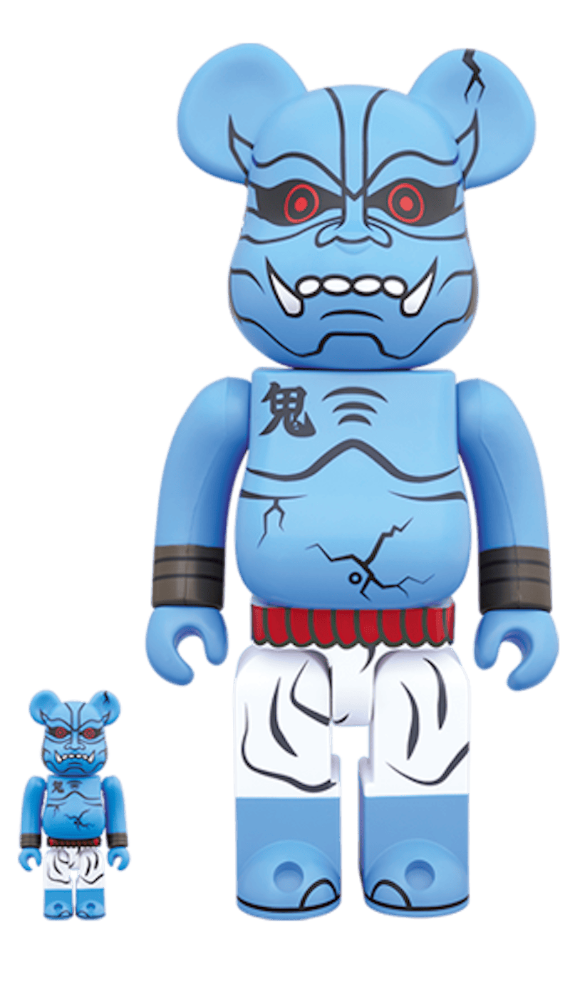 Bearbrick Shinobu Aoki 100% & 400% Set Blue