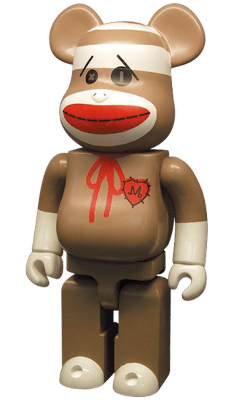 Bearbrick Sock Monkey 400% Brown