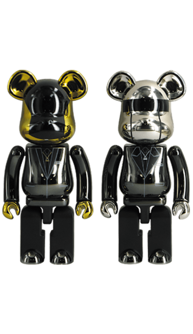 Bearbrick Superalloy Daft Punk (Random Access Memories Ver.) 2 Pack 200% Black