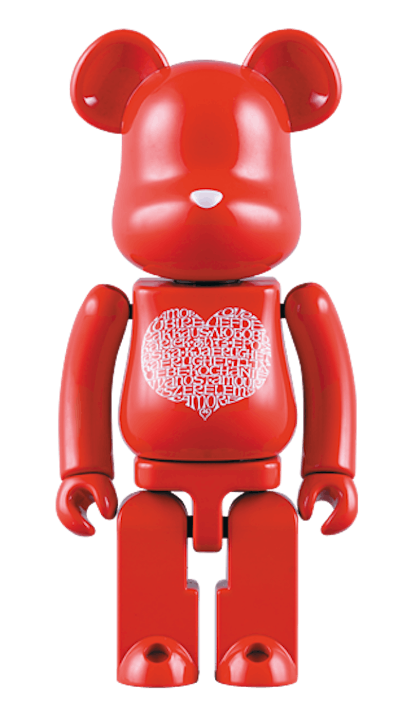 Bearbrick Superalloy International Love Heart 200%