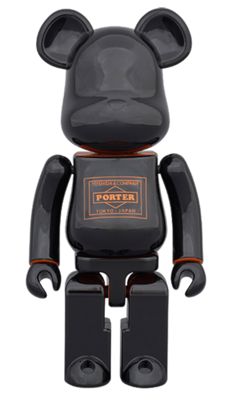 Bearbrick Superalloy Porter 200% Black/Orange