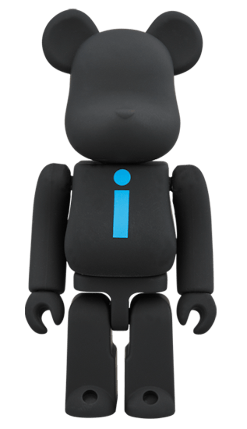 Bearbrick The Conveni (Letter I) 100% Black