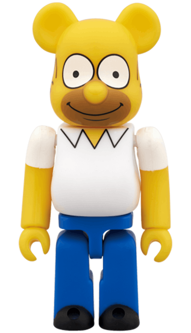 Bearbrick The Simpsons Homer 100% Yellow