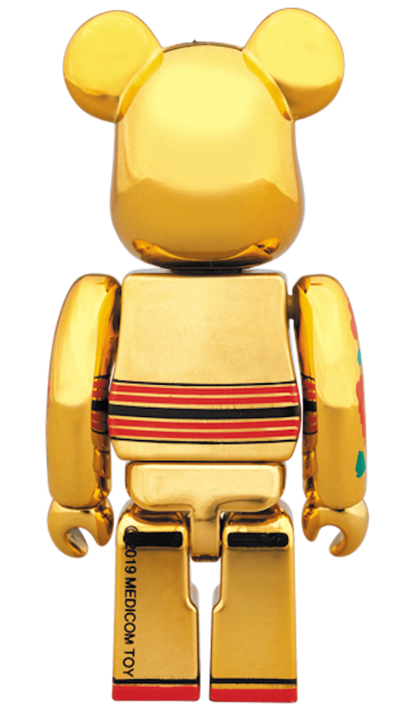 Bearbrick Tokyo Solamachi Gold Plating 100% & 400% Set