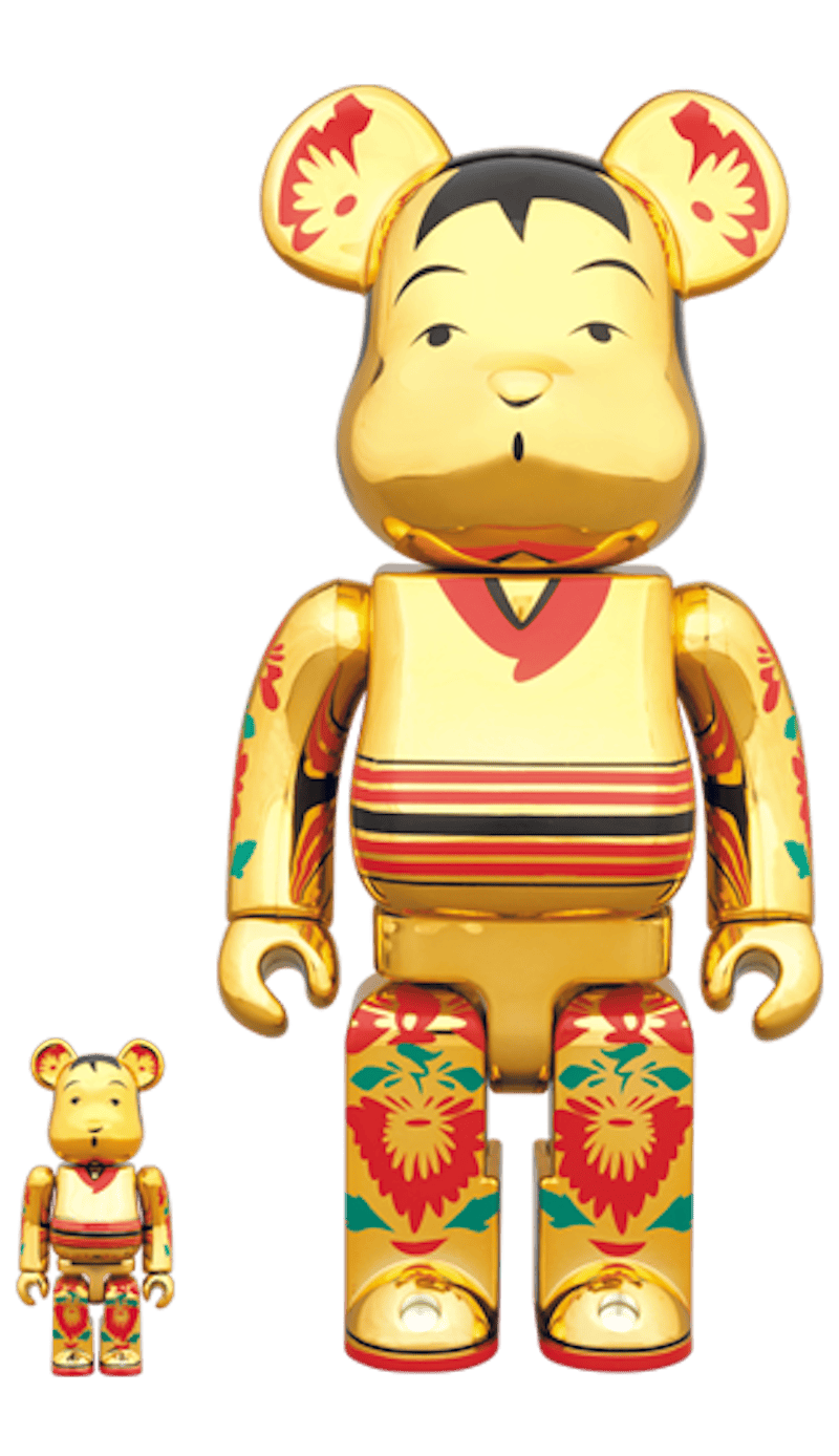 Bearbrick Tokyo Solamachi Gold Plating 100% & 400% Set