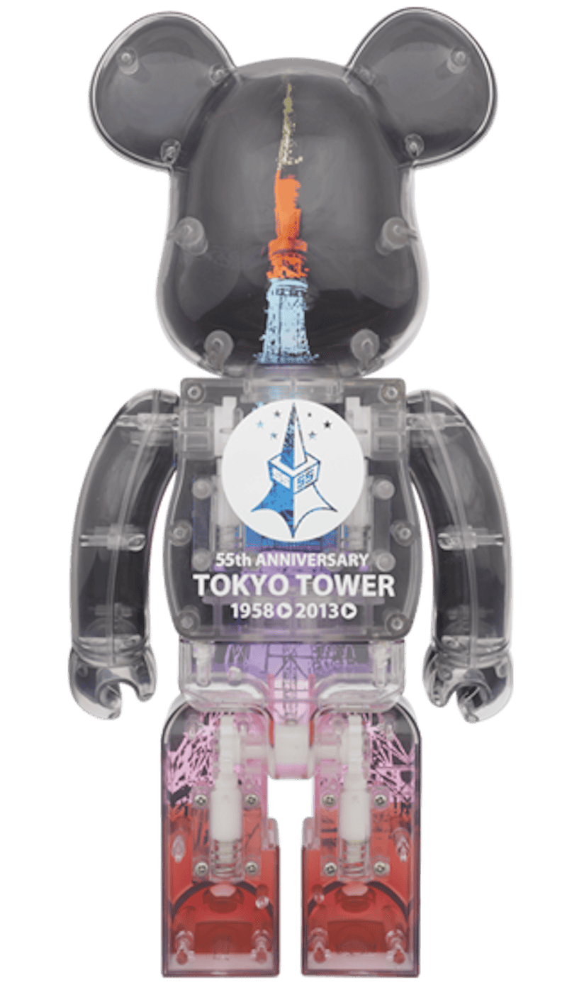 Bearbrick Tokyo Tower Diamond Veil 400% Black
