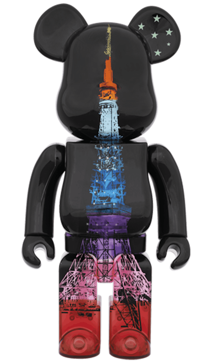 Bearbrick Tokyo Tower Diamond Veil 400% Black