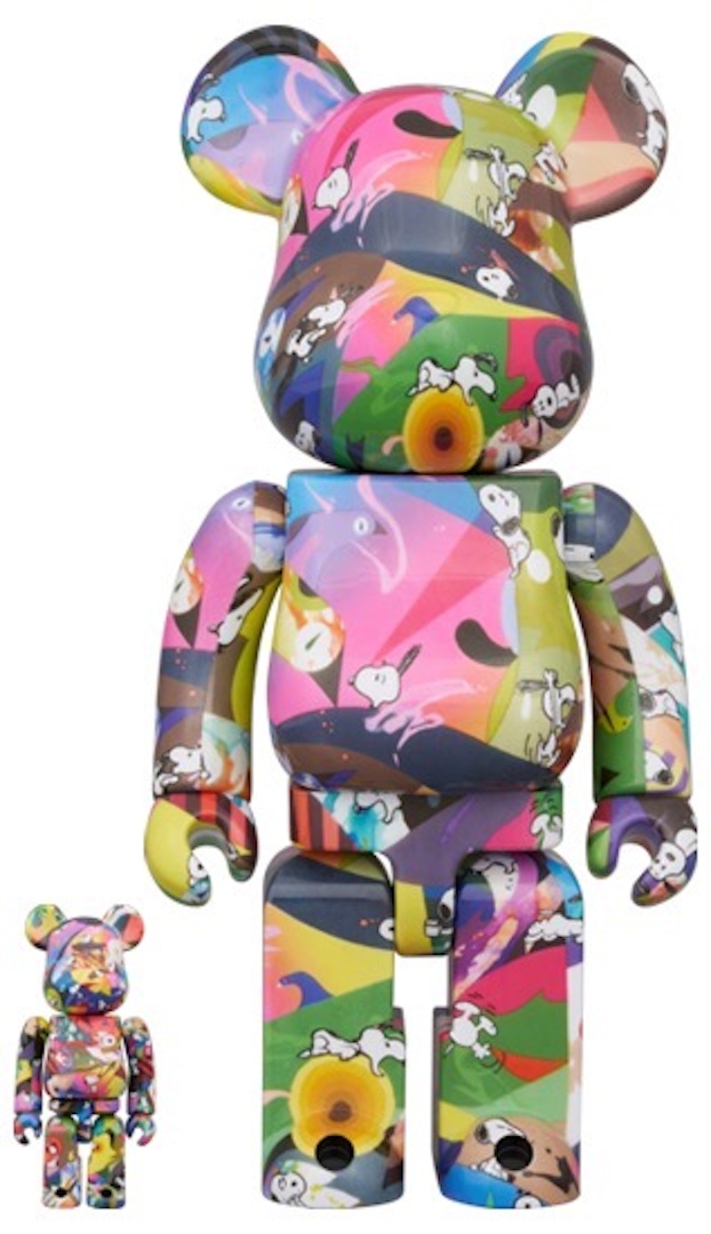 Bearbrick Tomokazu Matsuyama x Peanuts 100% & 400% Set