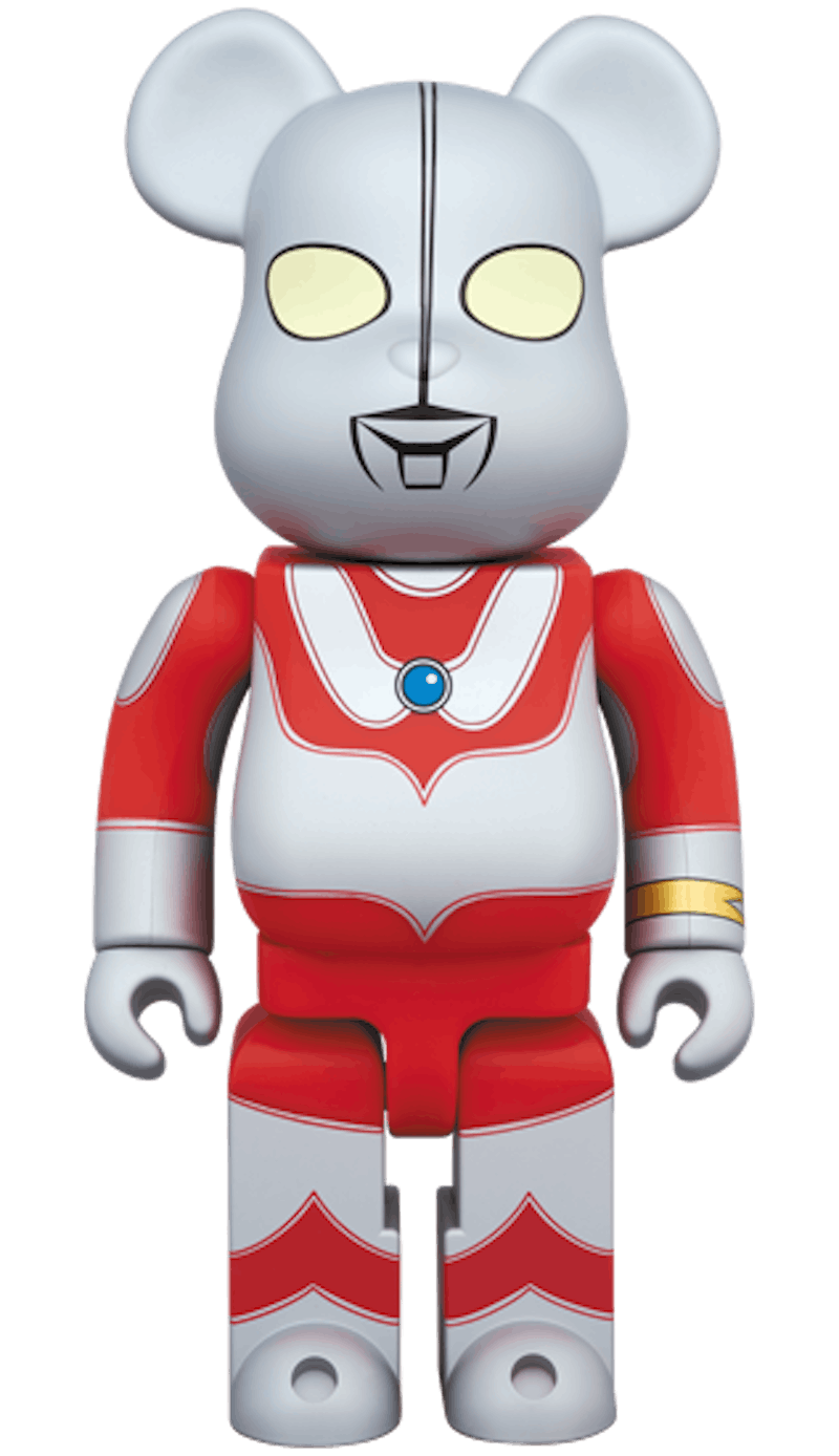 Bearbrick Ultraman Jack 400% Red/Grey