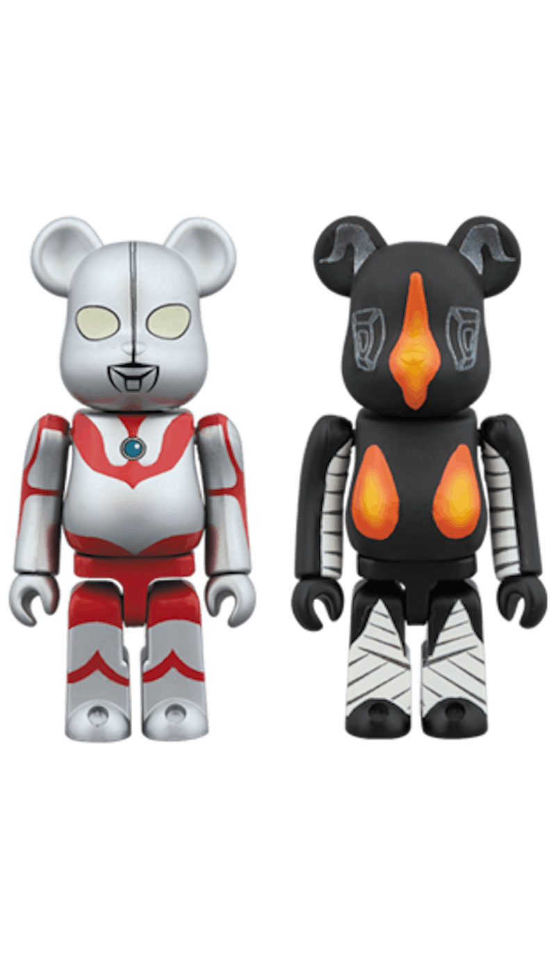 Bearbrick Ultraman & Zetton 2 Pack 100% Mutli