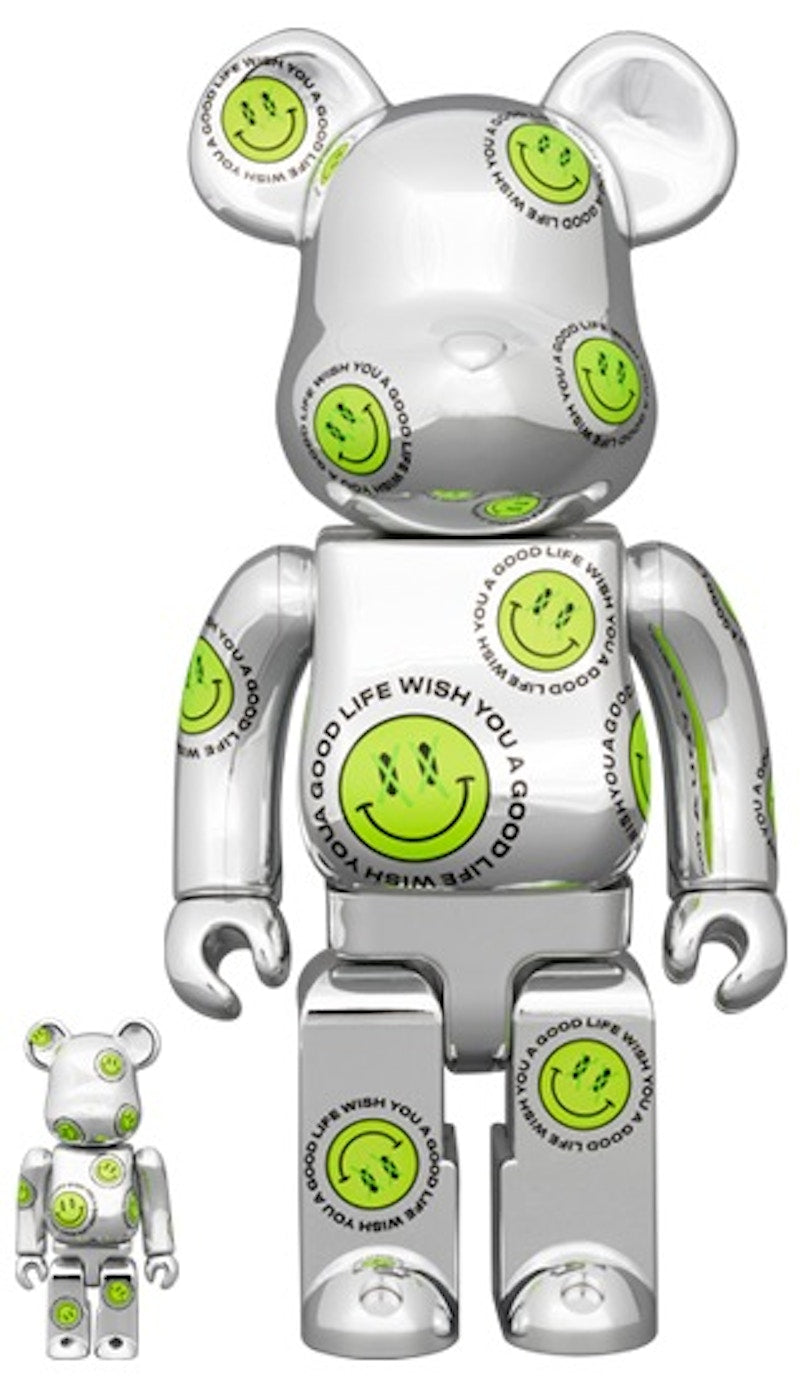 Bearbrick Wish You A Good Life Nickthereal 100% & 400% Set