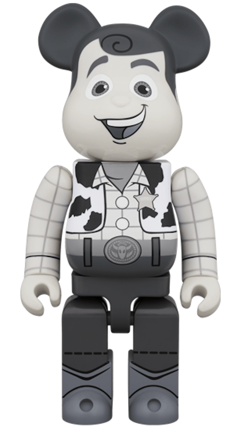 Bearbrick Woody B&W Ver. 400% Black