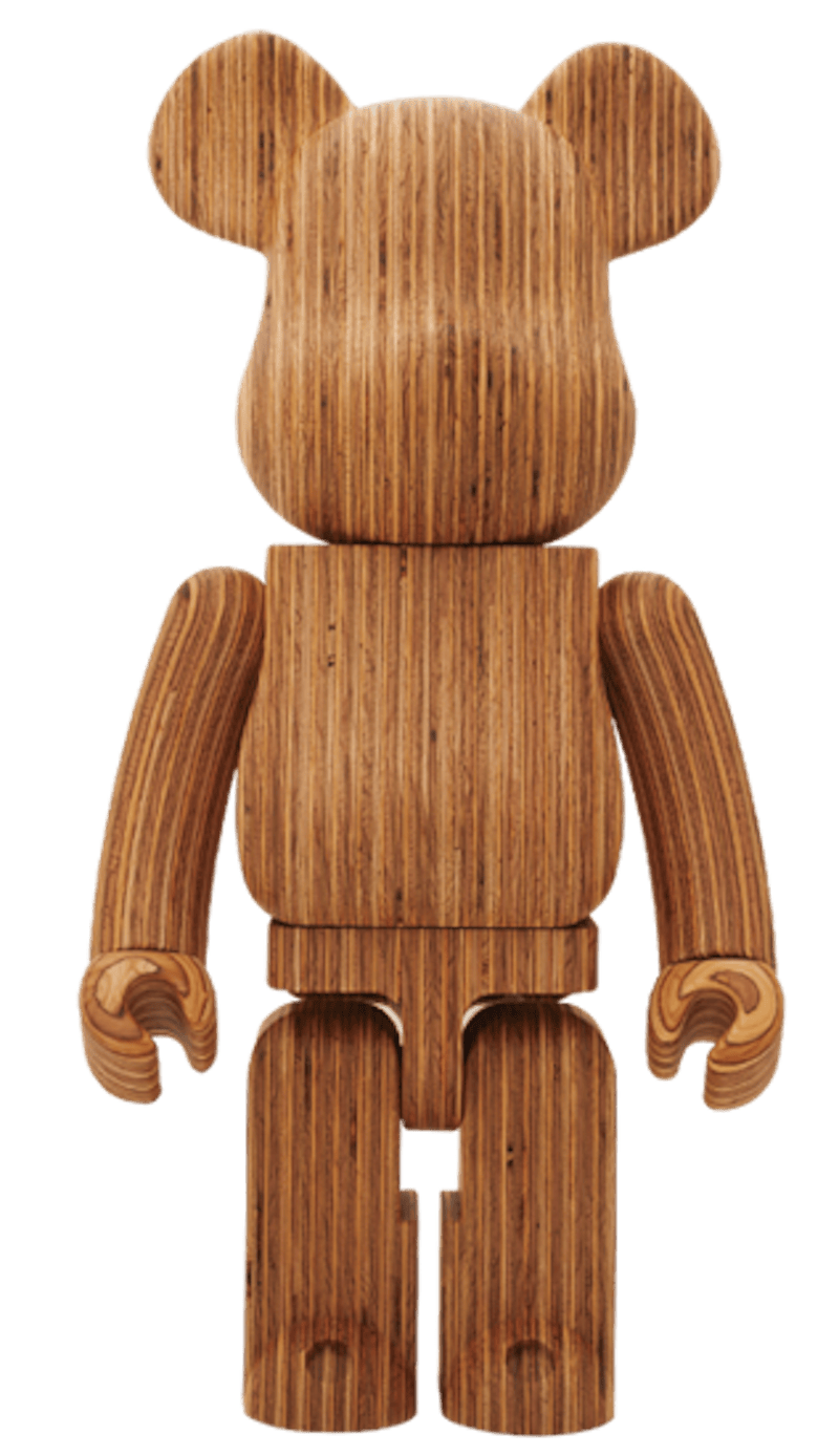 Bearbrick World Wide Tour 2 Karimoku 1000% Wood