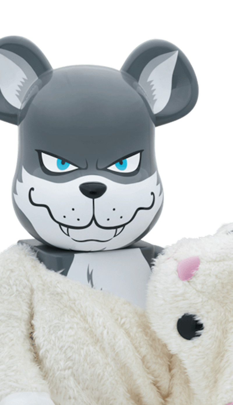 Bearbrick World Wide Tour 2 x Fragment Bunny 1000% White