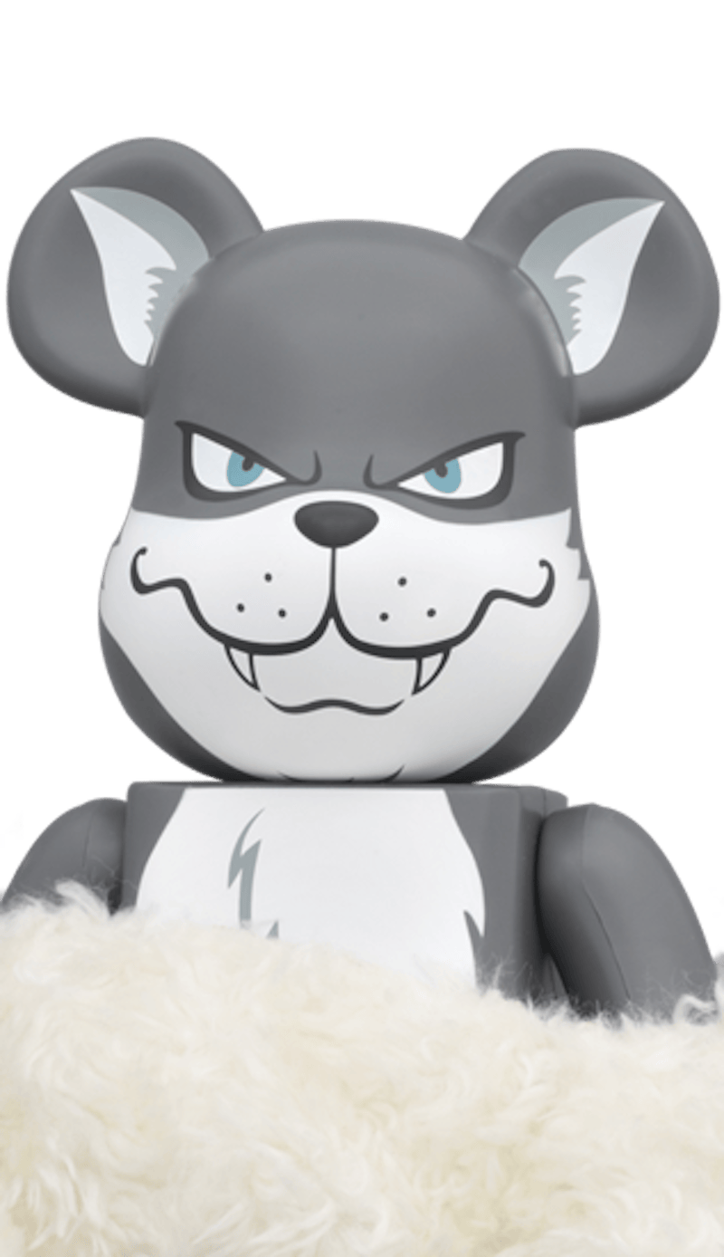 Bearbrick World Wide Tour Fragment Wolf x Rabbit 400% White