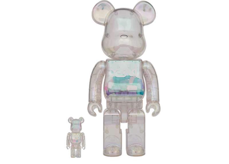 Bearbrick X-girl 100% & 400% Set Iridescent
