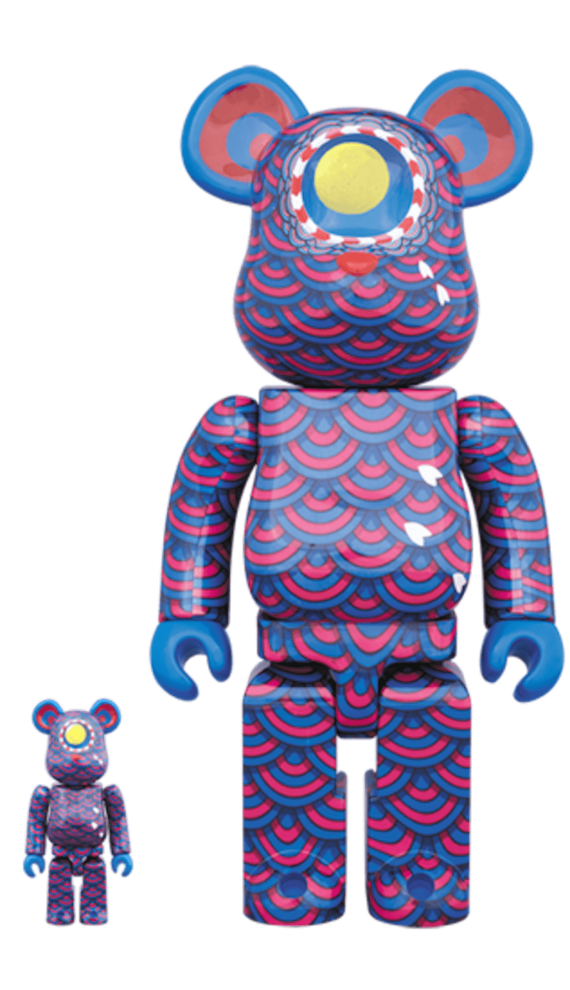 Bearbrick Yuto Shinoda 100% & 400% Set Navy