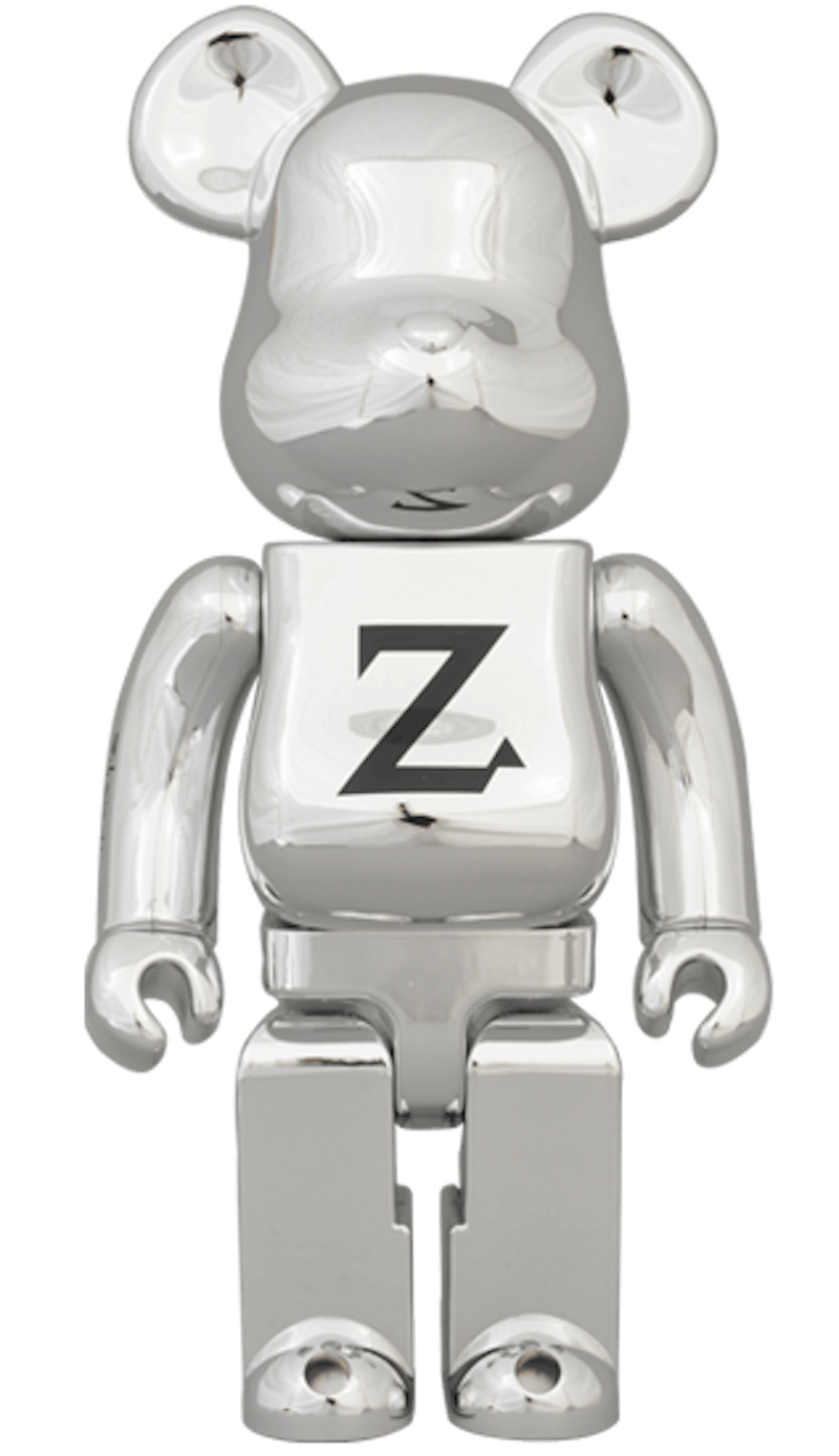 Bearbrick Zikzin 400% Silver