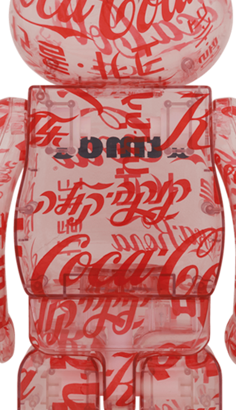 Bearbrick atmos x Coco-Cola Clear Body 1000%