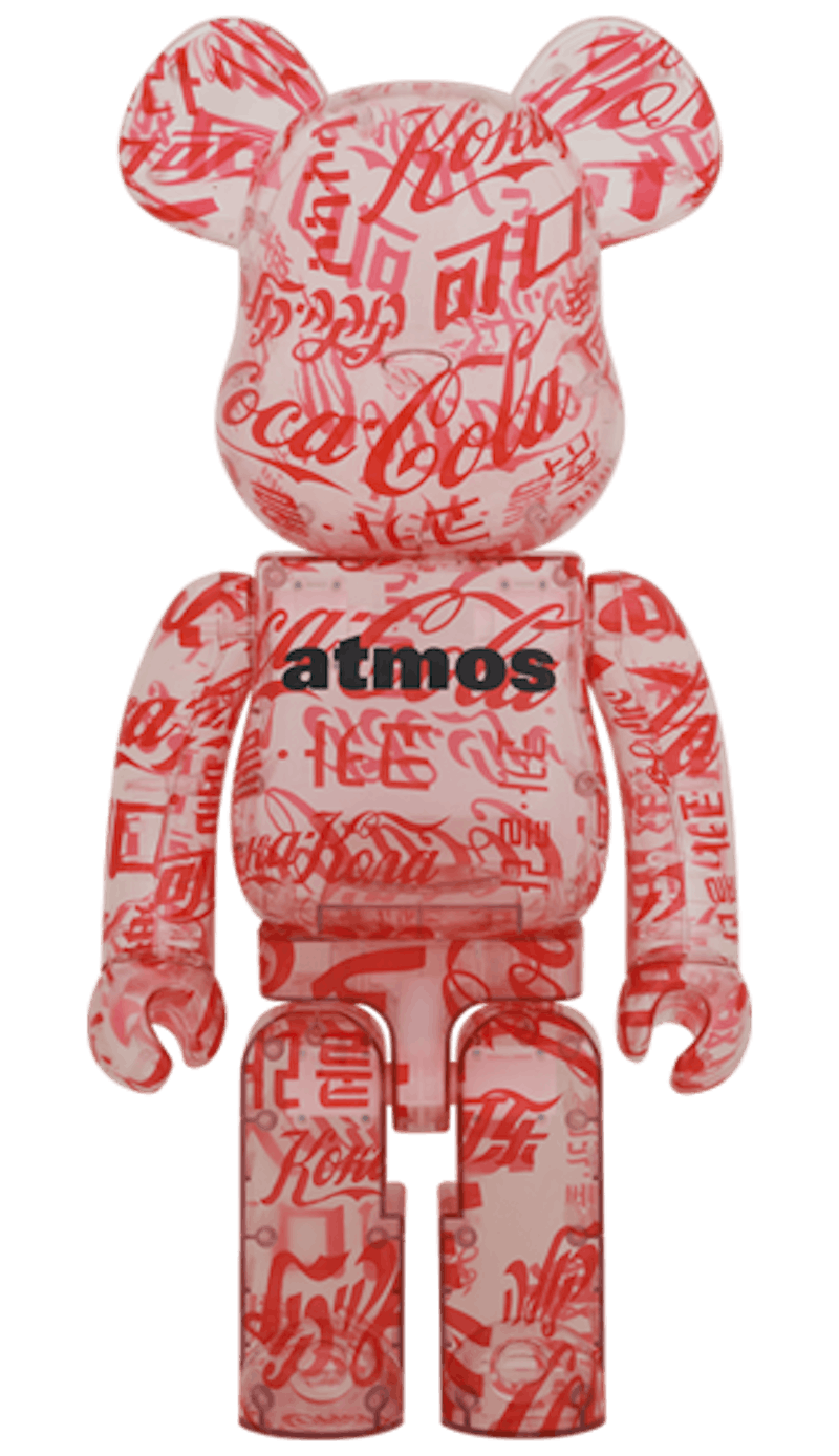 Bearbrick atmos x Coco-Cola Clear Body 1000%