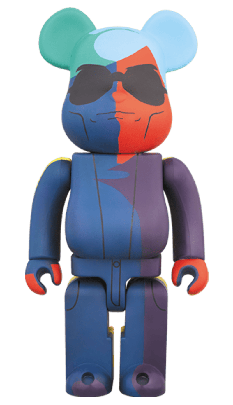 Bearbrick x Andy Warhol Silk Screen 1000% Multi
