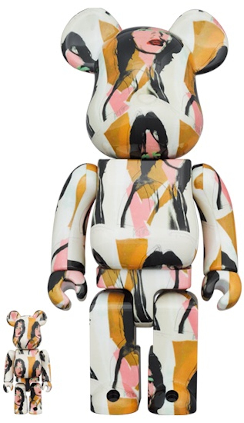 Bearbrick x Andy Warhol x The Rolling Stones Mick Jagger 100% & 400% Set