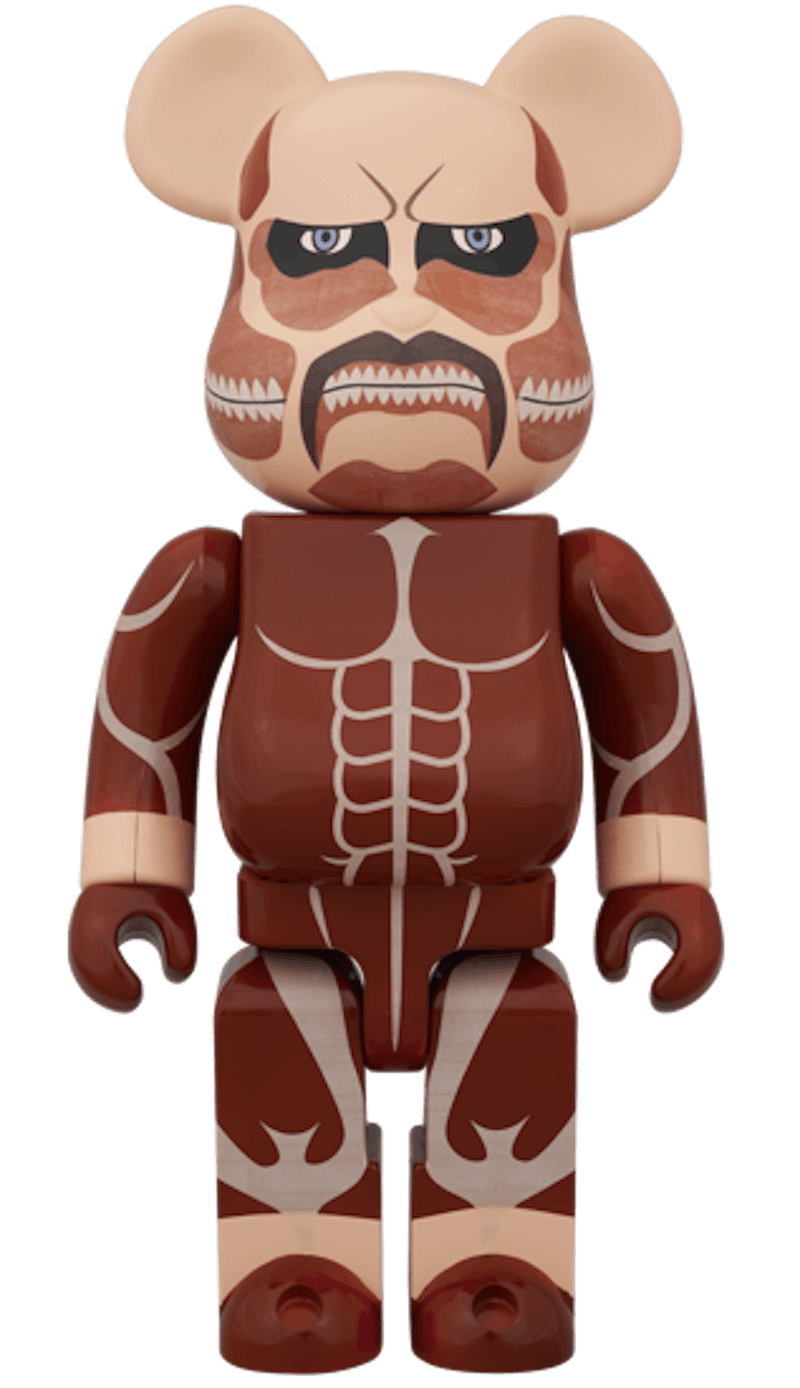 Bearbrick x Attack On Titan Super Large Giant 400% Brown