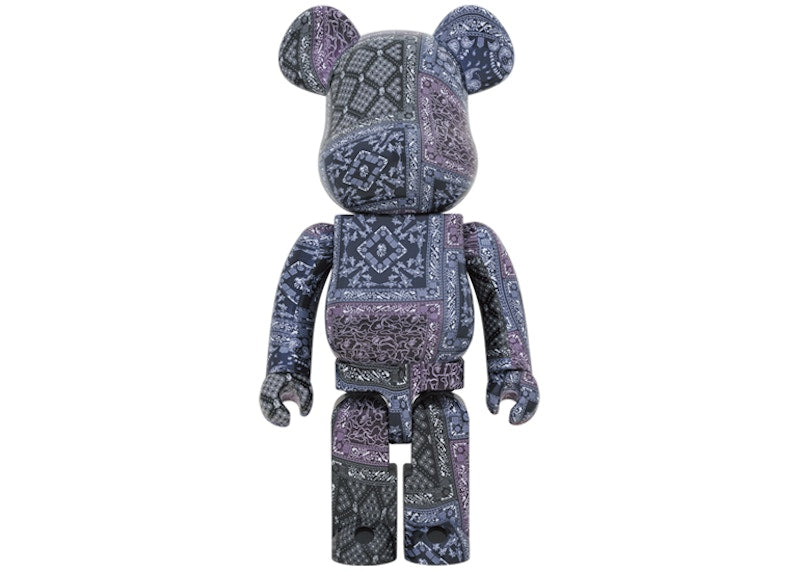 Bearbrick x BAPE Black Bandana 1000%