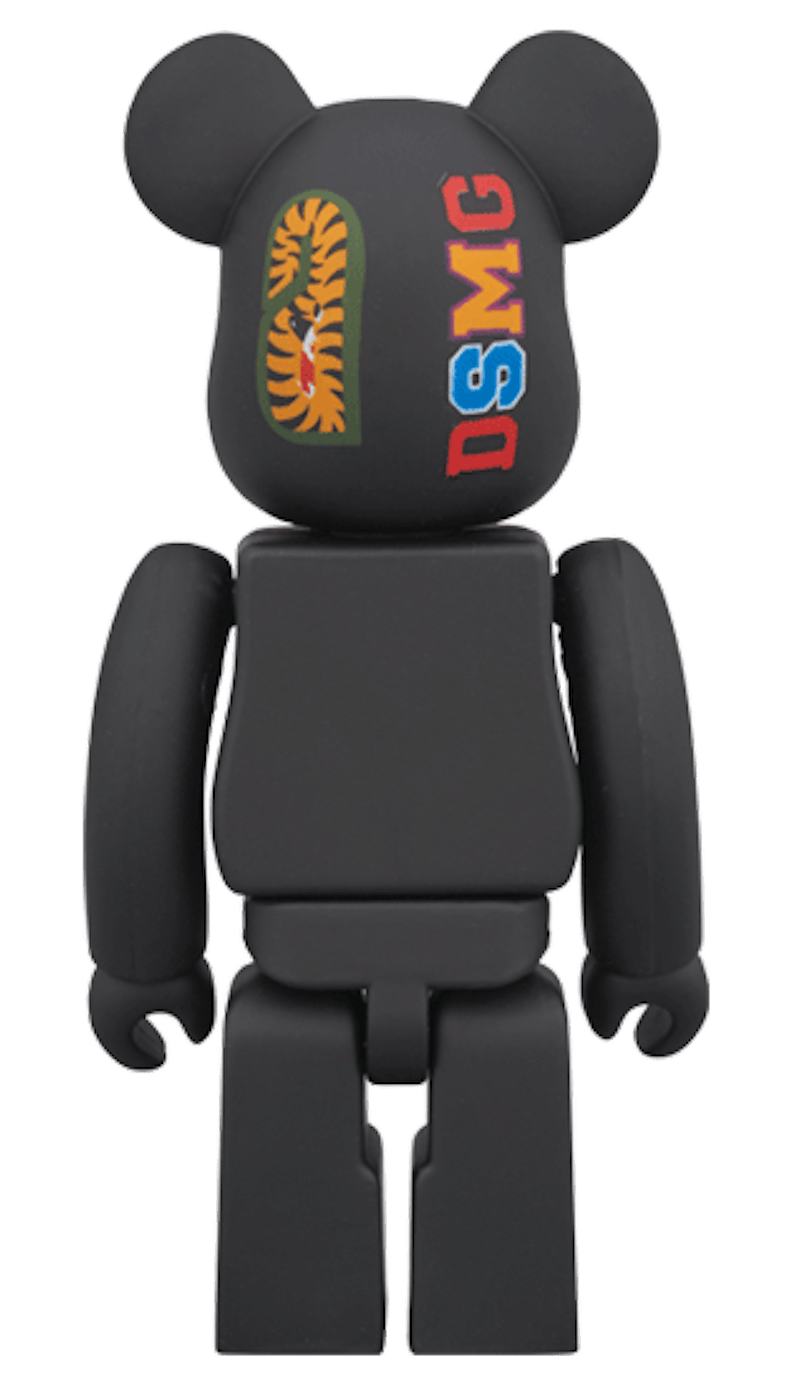 Bearbrick x BAPE DSMG 5th Shark 100% Black